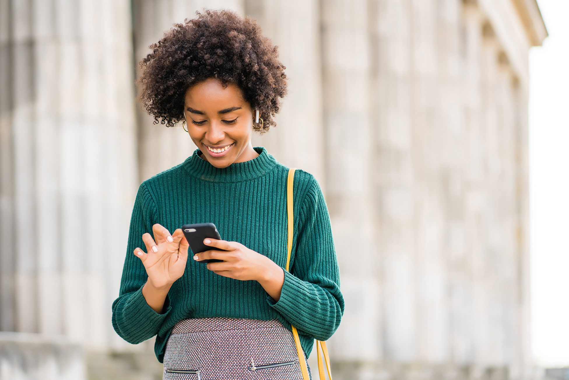 Person using phone